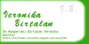 veronika birtalan business card